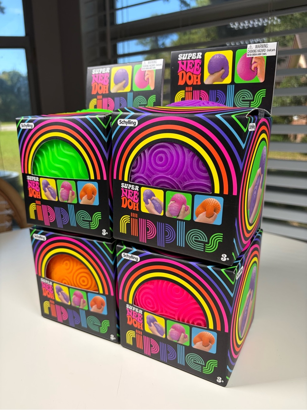 🌈 NeeDoh Super Ripples Bundle – Set of 4 🌈